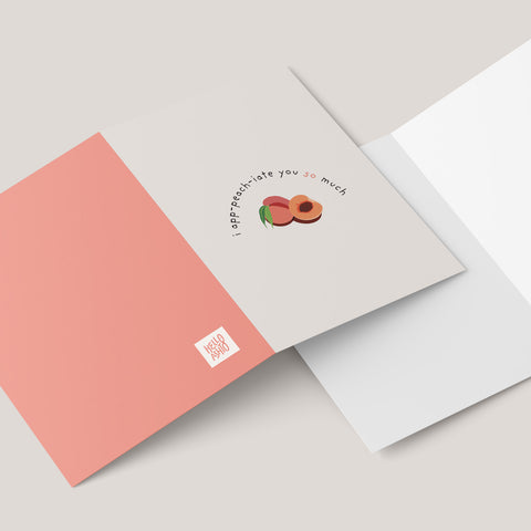 an Ap-peach-iation Card
