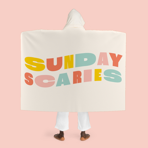 Sunday Scaries Hooded Blanket