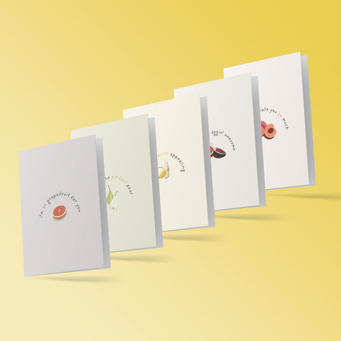 Fruit Basket Greeting Cards (Set of 5)